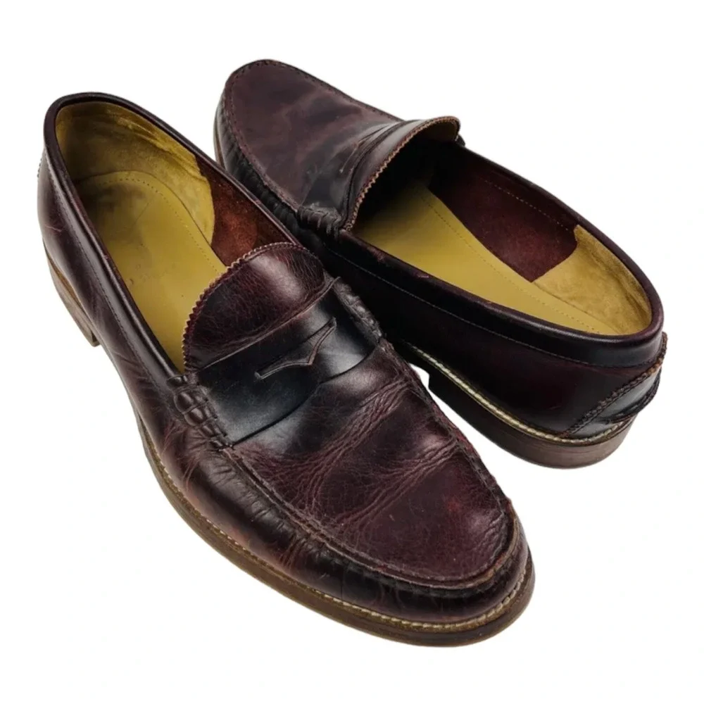 J SHOES. Stephen T3901 Brown Penny Loafers Mens Size‎ 10